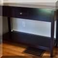 F18. Pottery Barn console bar table. 34"h x 52"w x 18"d 